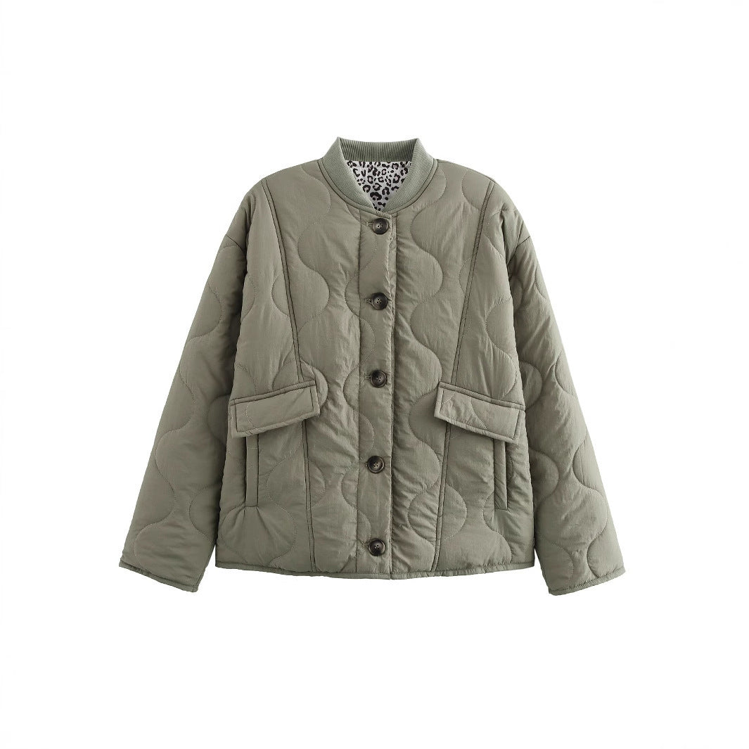 Damen gesteppte Jacke mit modernen Details und praktischen Taschen ModeGeist