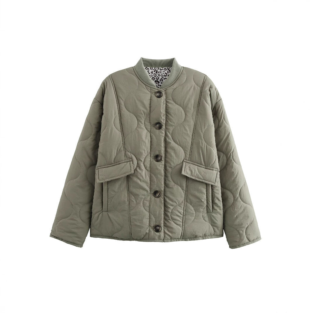 Damen gesteppte Jacke mit modernen Details und praktischen Taschen ModeGeist