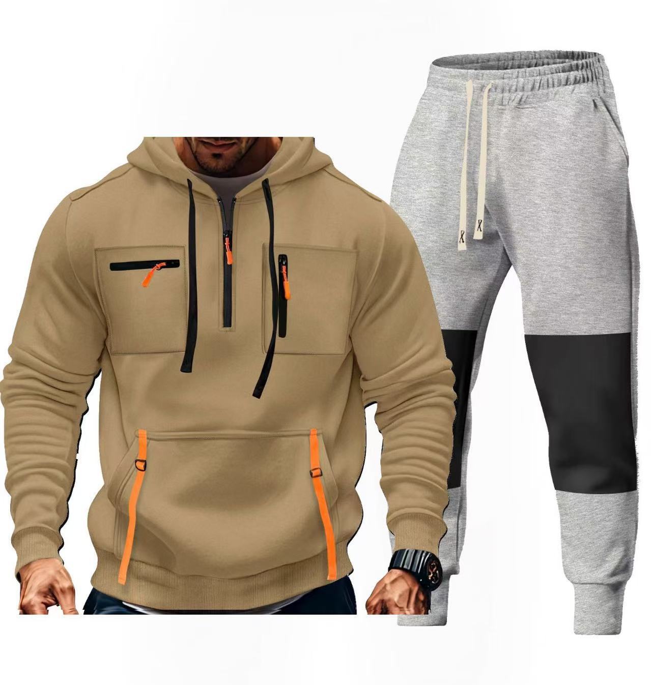 Herren Sportbekleidungsset mit funktionalen Taschen ModeGeist