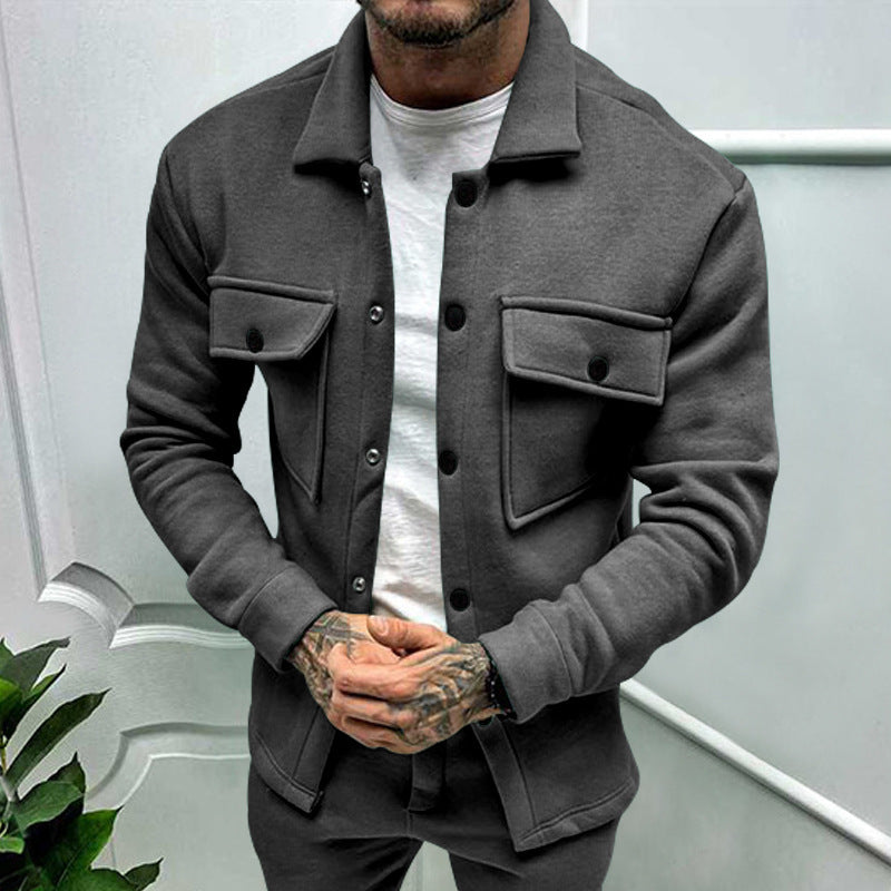 Herren Utility Jacke mit praktischen Taschen und modernem Schnitt ModeGeist