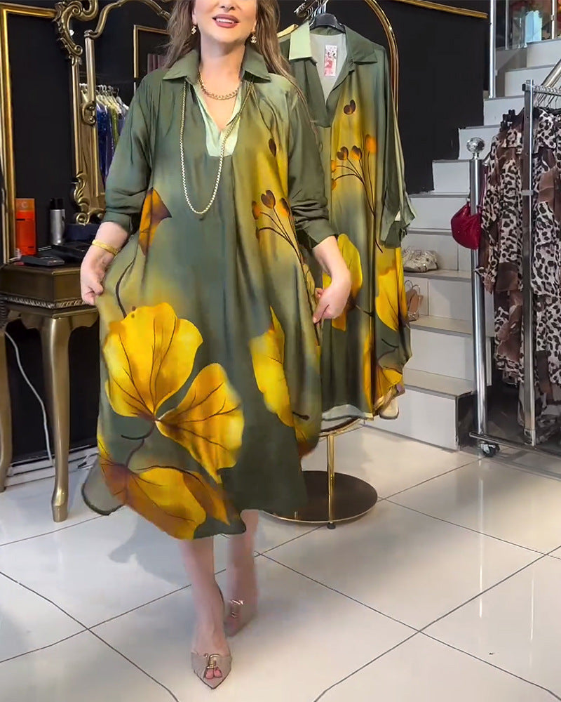 Maxikleid mit Blumenmuster, Modegeist für Damen