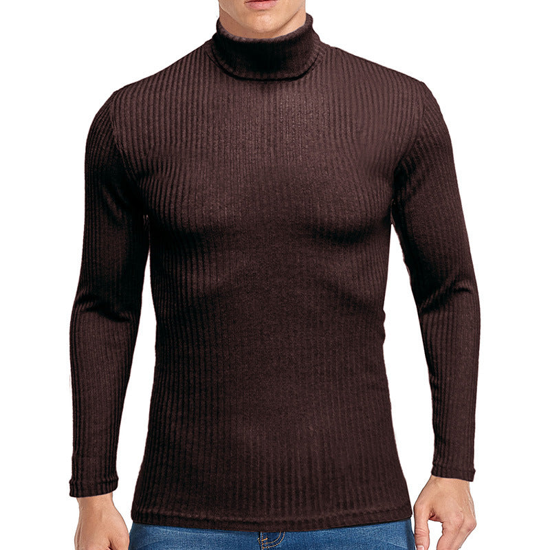 Herren feiner Rollkragenpullover aus strukturiertem Strick ModeGeist