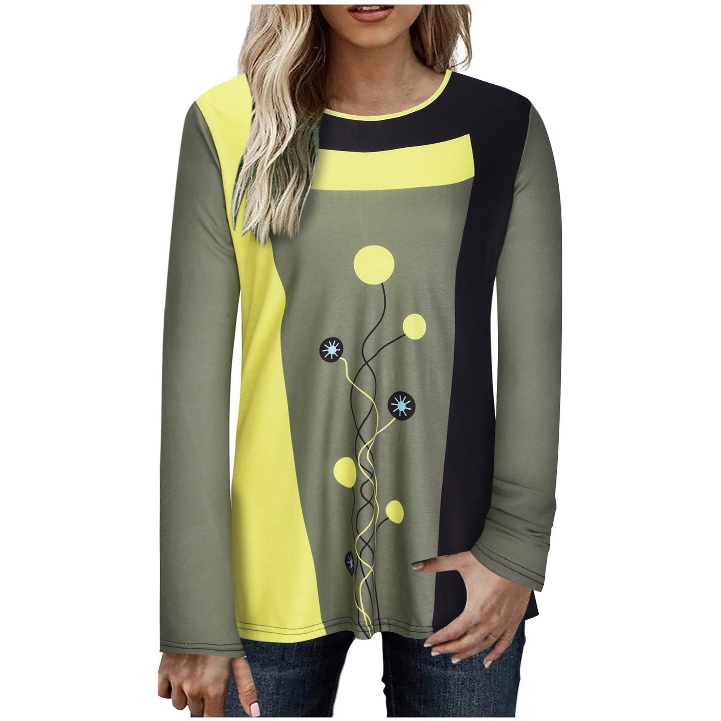 Fudus: Elegantes Langarm-Shirt mit Print
