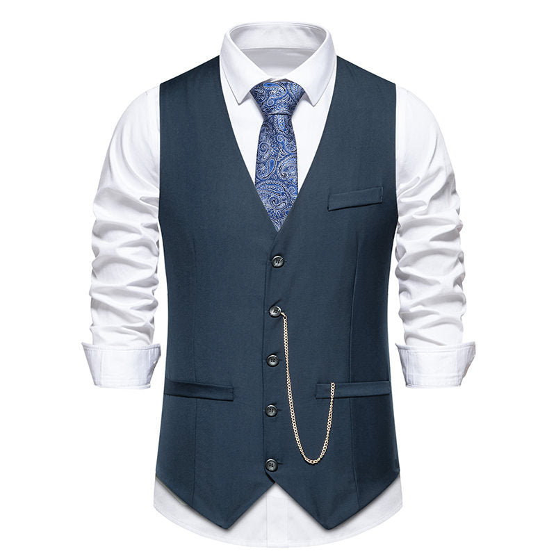 Herren elegante Anzugweste im klassischen Design mit modernen Akzenten ModeGeist