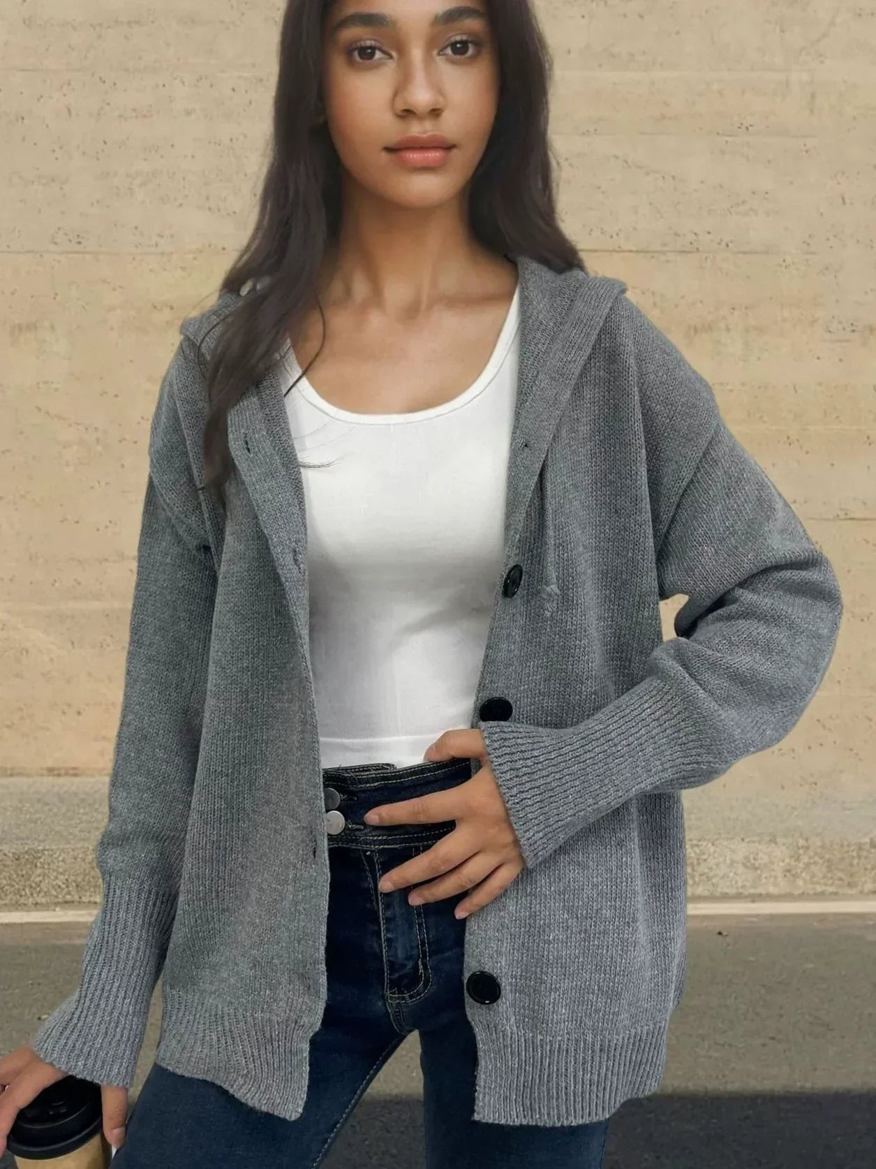 ModeGeist | KapuzenPullover Rippenbesatz