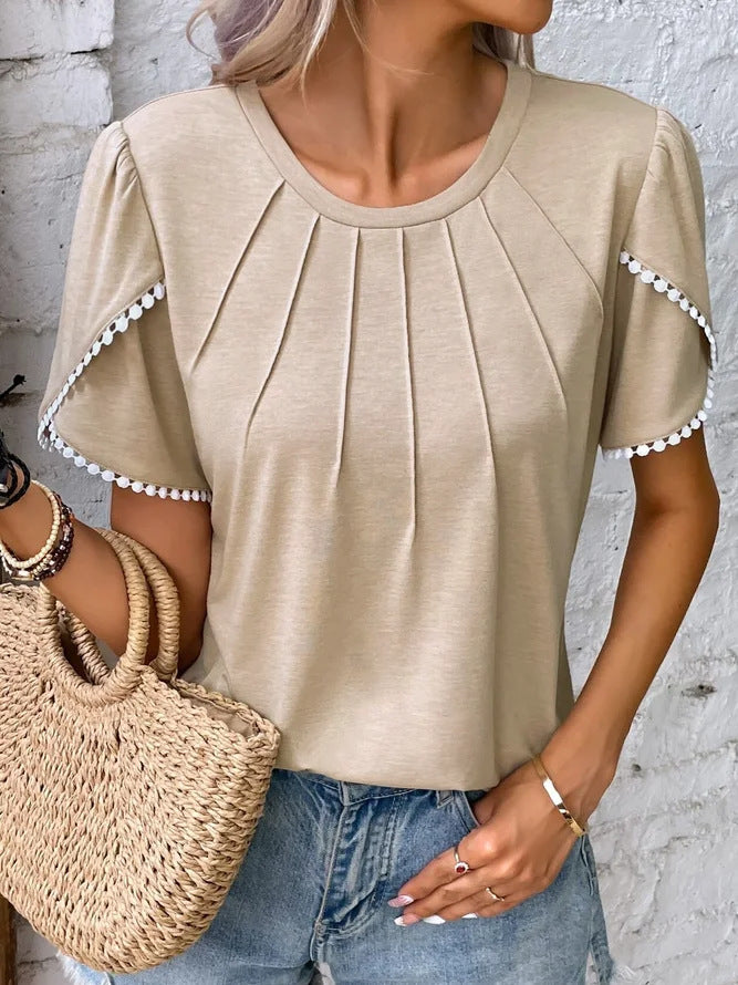 Elegante Bluse mit dekorativen Falten und raffinierten Ärmeldetails von MODEGEIST