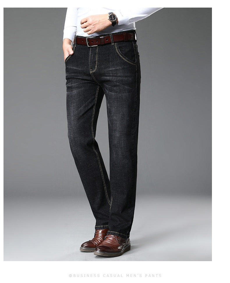Herren klassische Jeans im lässigen Business-Stil mit besonders bequemer Passform ModeGeist