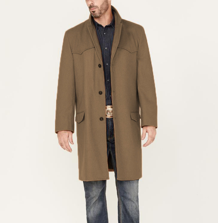 Herren eleganter langärmliger Übercoat mit modernen Akzenten ModeGeist