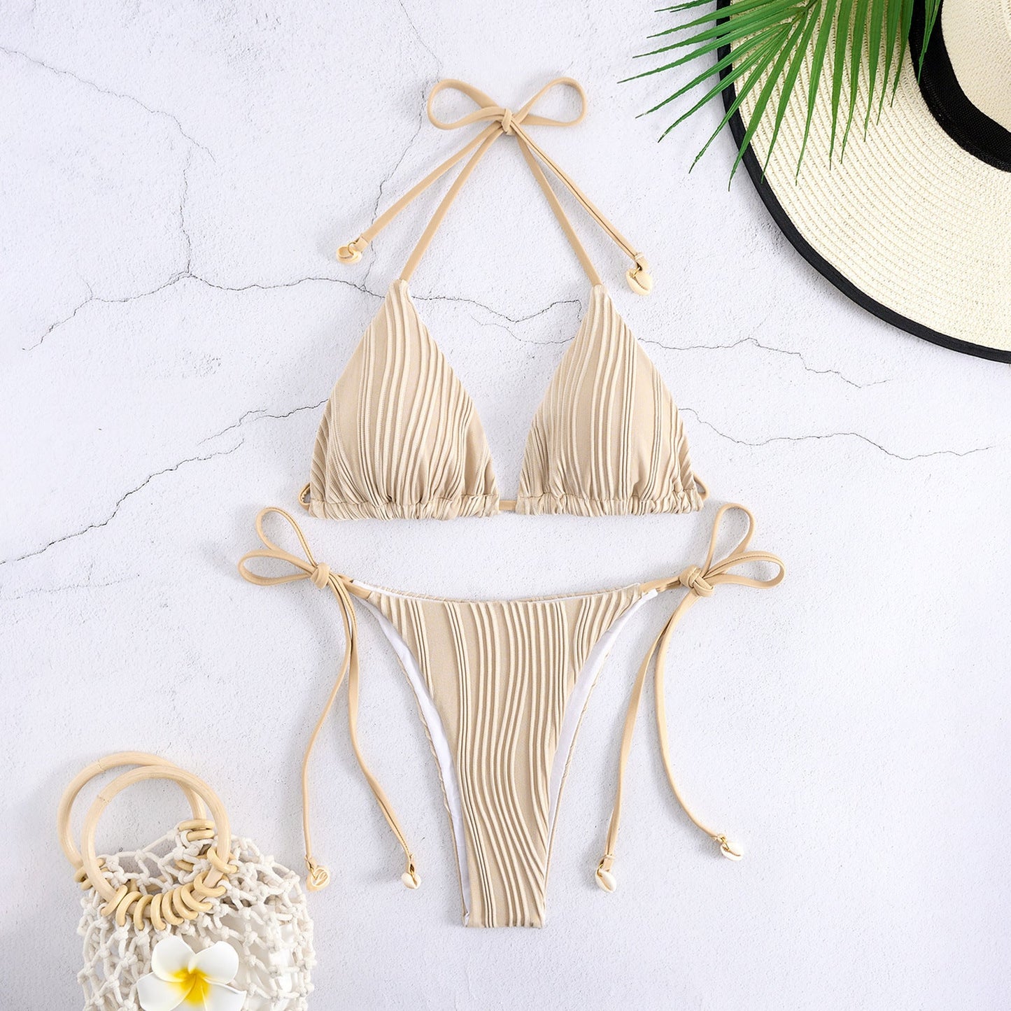Bikini Set im Pyramiden-Stil, modisch für Damen