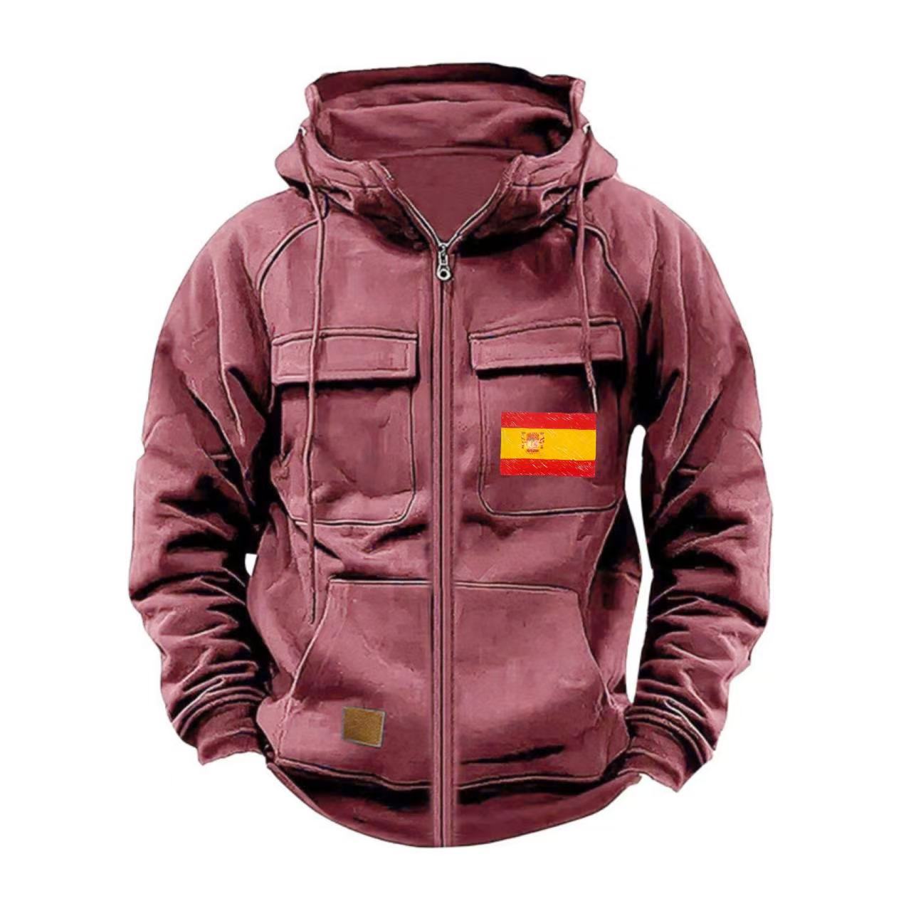 Herren funktionale Jacke mit mehreren Taschen ModeGeist