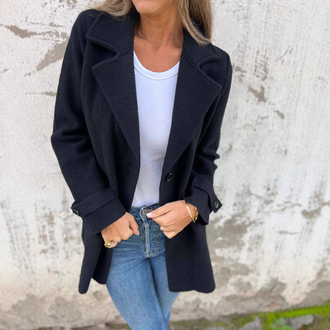 Damen modische Oversized-Manteljacke ModeGeist
