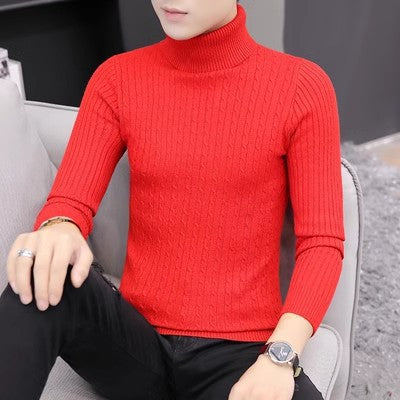 Damen Strickpullover mit hohem Kragen und Rippenmuster ModeGeist