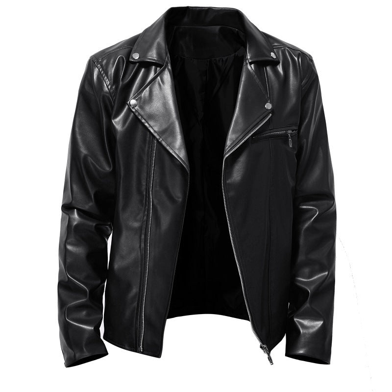 Herren Bikerjacke aus hochwertigem Kunstleder ModeGeist