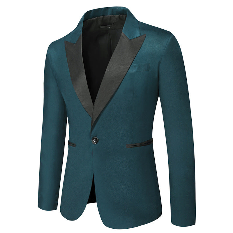 Herren Eleganter Smoking-Blazer mit klassischem Revers und zeitlosem Design ModeGeist