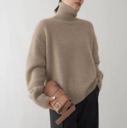Damen Casual Rollkragenpullover ModeGeist