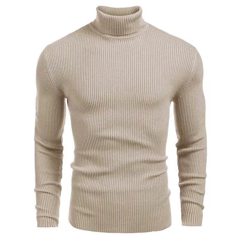 Herren Rollkragenpullover aus feiner Baumwolle mit strukturiertem Design ModeGeist