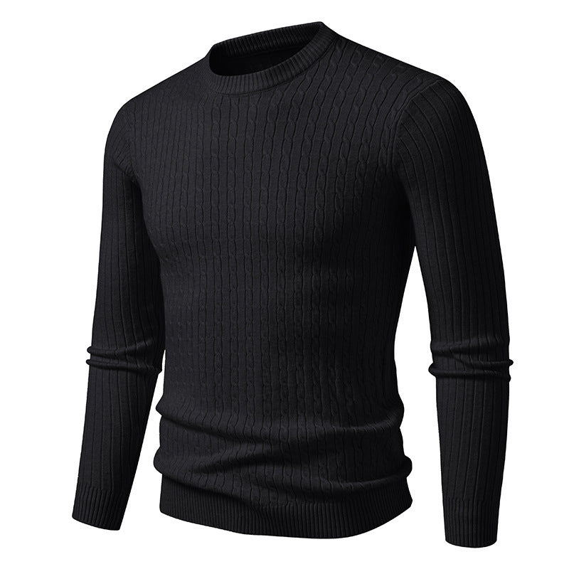 Herren Grobstrickpullover mit modernem Zopfmuster ModeGeist