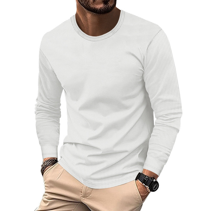Herren modisches Langarmshirt mit strukturierter Oberfläche ModeGeist
