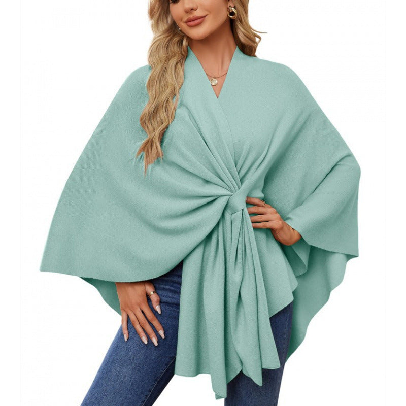 Damen modischer Wickelmantel mit trendigem Design ModeGeist