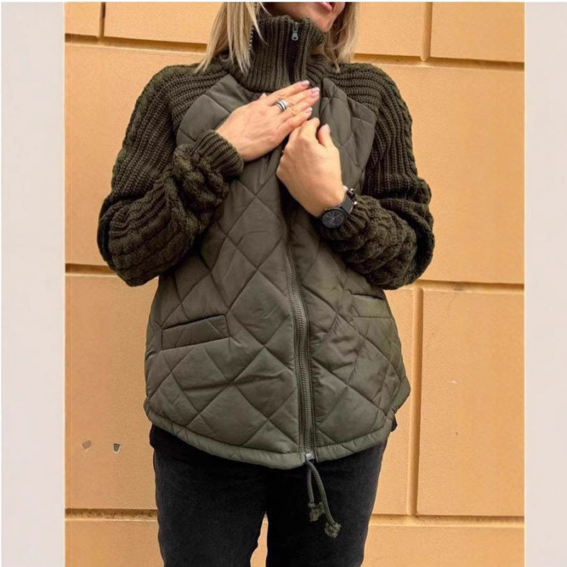 Damen Steppjacke mit Wolldetails ModeGeist