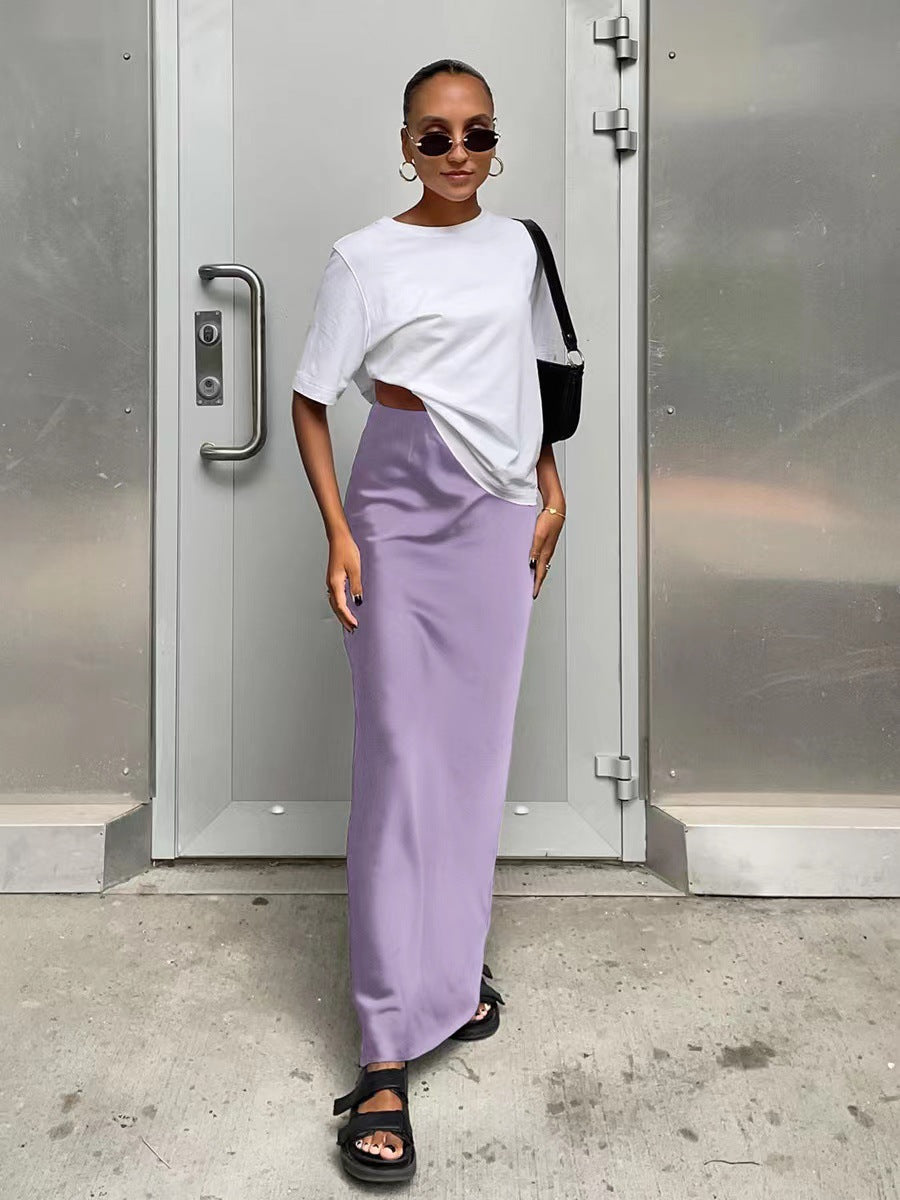 Damen elegantes Maxikleid mit asymmetrischem Schnitt und dekorativem Überwurf ModeGeist