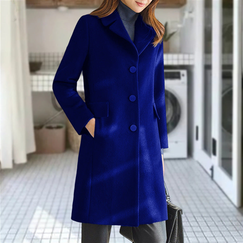Damen klassischer Wollmantel ModeGeist