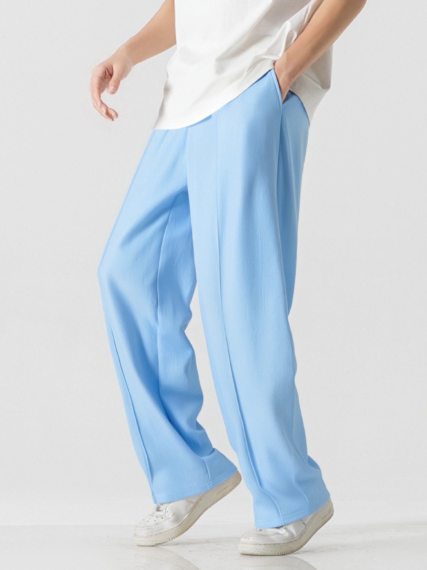 Herren Elegante, weite Freizeithose aus atmungsaktivem Gewebe ModeGeist