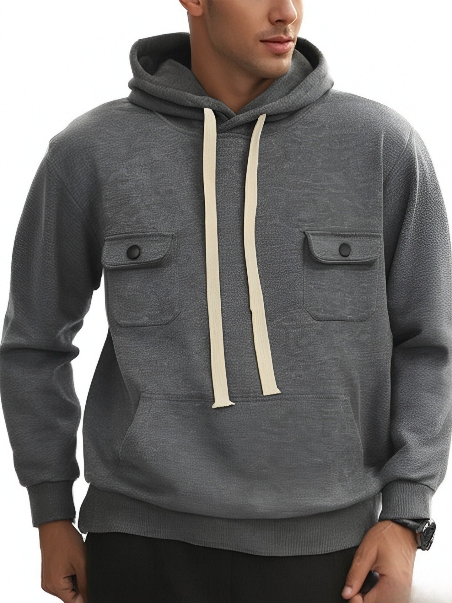 Herren Kapuzenpullover mit praktischen Taschen und modernem Design ModeGeist