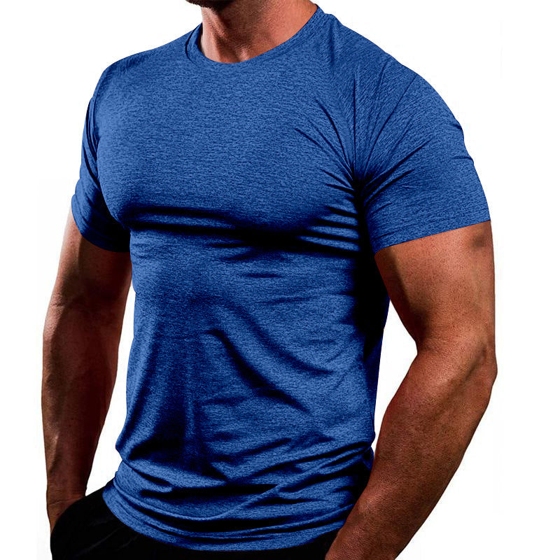Herren Sportliches Basic T-Shirt aus atmungsaktiver Baumwolle ModeGeist