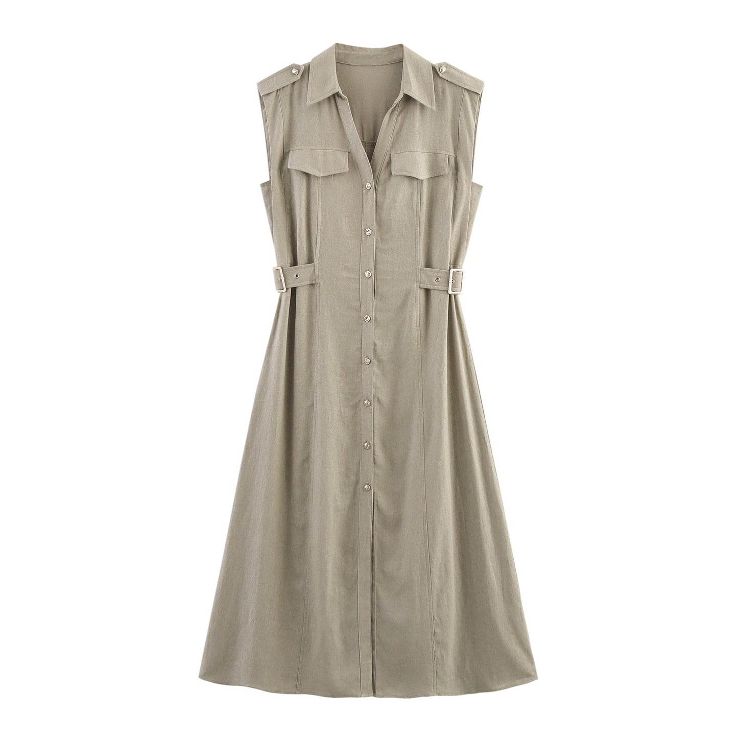 MODEGEIST Women's Utility Shirt Dress 1750153538