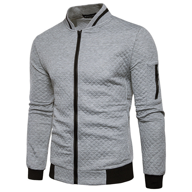Herren Steppjacke mit praktischem Stehkragen und Reißverschlusstaschen ModeGeist