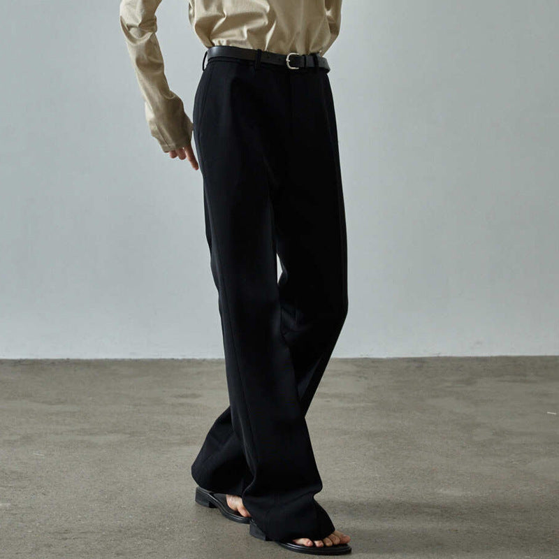 Elegante Damenhose mit hoher Taille, Bundfalten und schmalem Bein von MODEGEIST