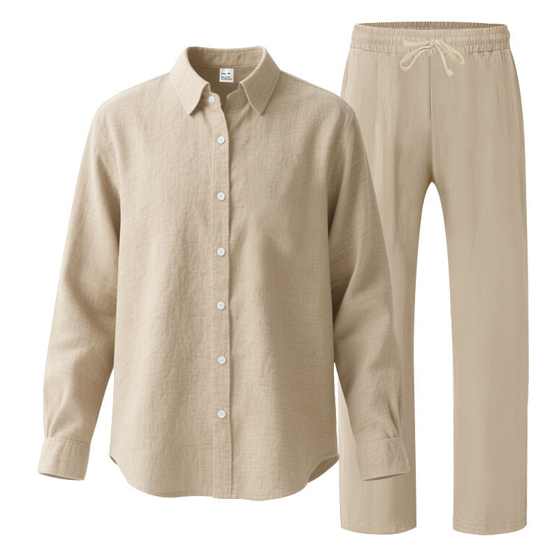Herren Casual Freizeitanzug mit Oberteil und elastischer Hose ModeGeist