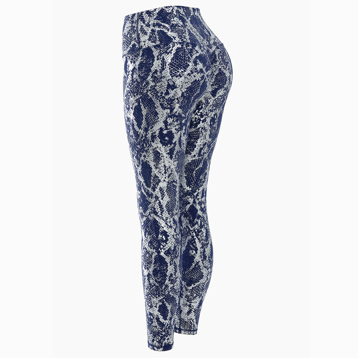 Damen Sportleggings im Schlangenprint mit hohem Bund ModeGeist