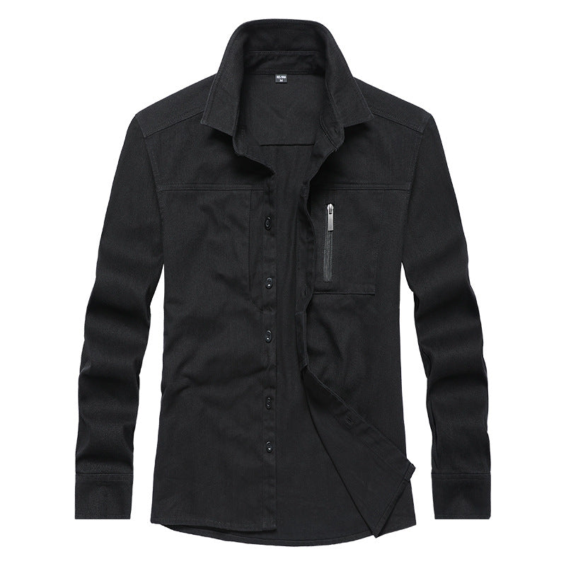 Herren Langarmshirt mit praktischen Taschen und modernem Schnitt ModeGeist