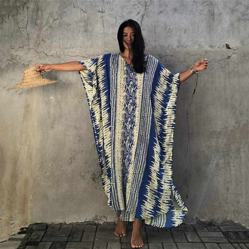 Boho-Stil Damen Kaftan Kleid MODEGEIST
