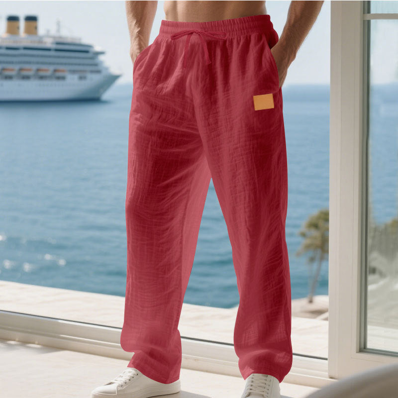 Herren Bequeme und luftige Sommerhose aus leichtem Leinenmaterial ModeGeist