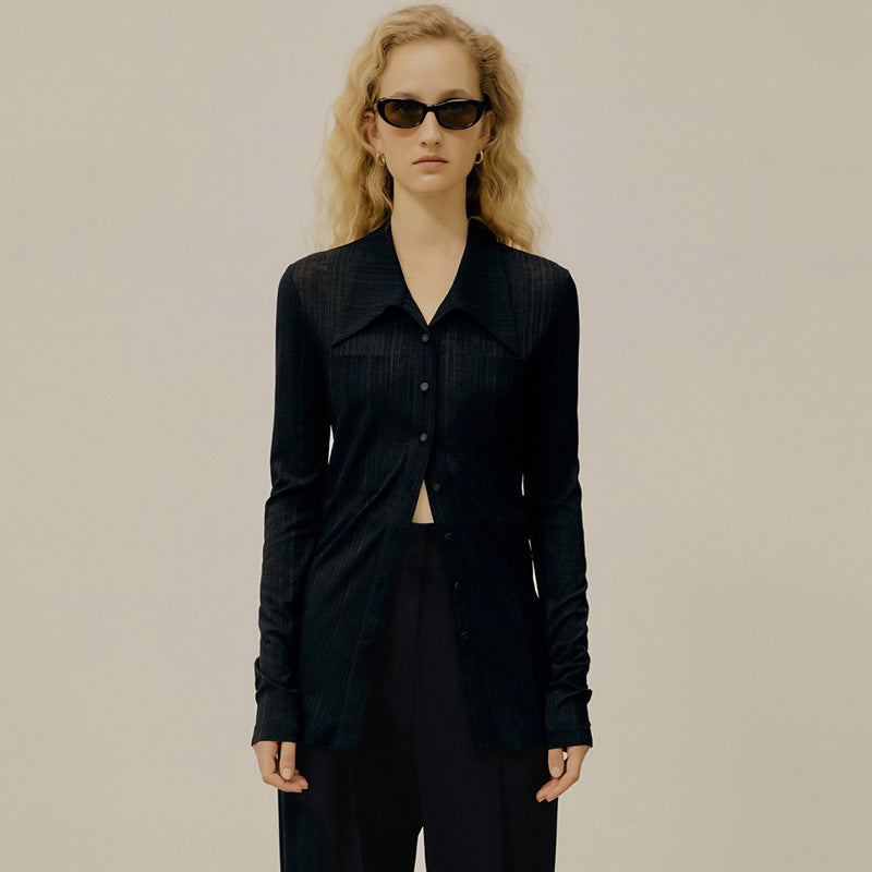 Elegante Damenbluse mit Struktur – MODEGEIST