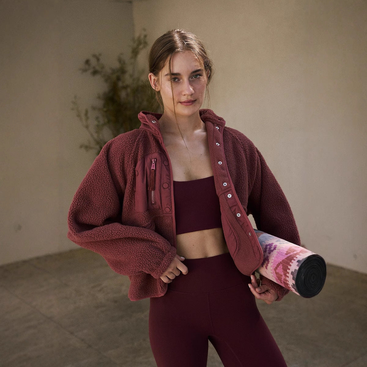 Damen elegante und gemütliche Fleecejacke ModeGeist
