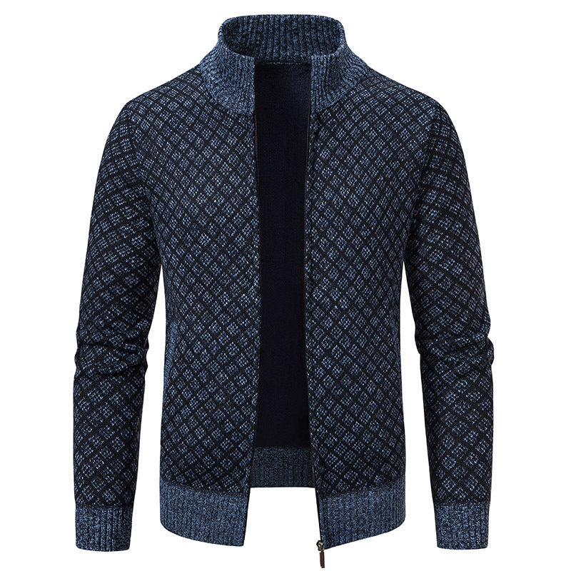 Damen elegante Strickjacke mit Stehkragen ModeGeist