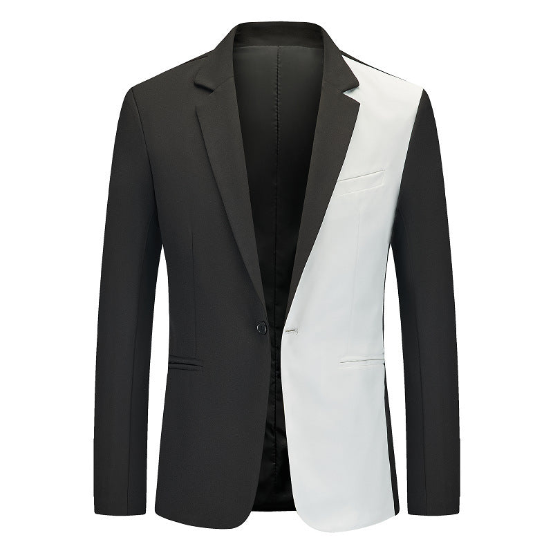 Herren kontrastierender Blazer mit modernem Schnitt ModeGeist