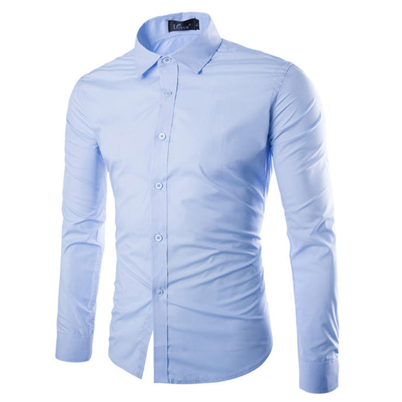 Herren elegante Langarmhemd ModeGeist
