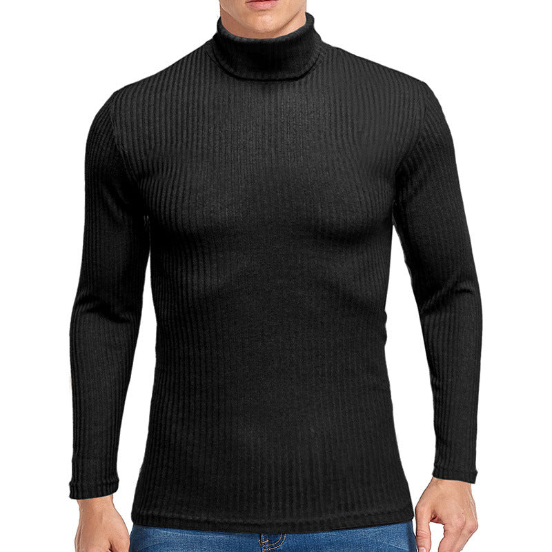 Herren feiner Rollkragenpullover aus strukturiertem Strick ModeGeist