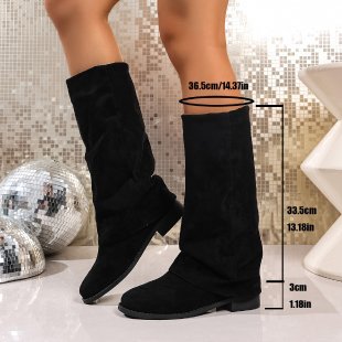Damen Weiche Winterstiefel aus Veloursleder ModeGeist