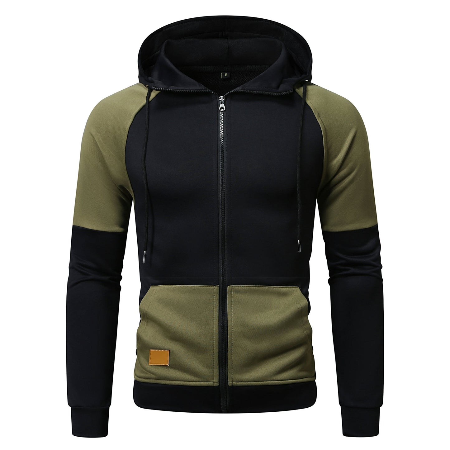Herren sportlicher Kapuzenpullover mit einzigartigem Farbblock-Design ModeGeist