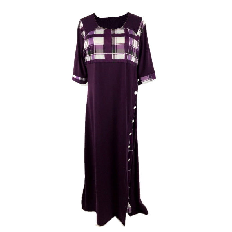 Fließendes, elegantes Maxikleid mit asymmetrischem Schnitt