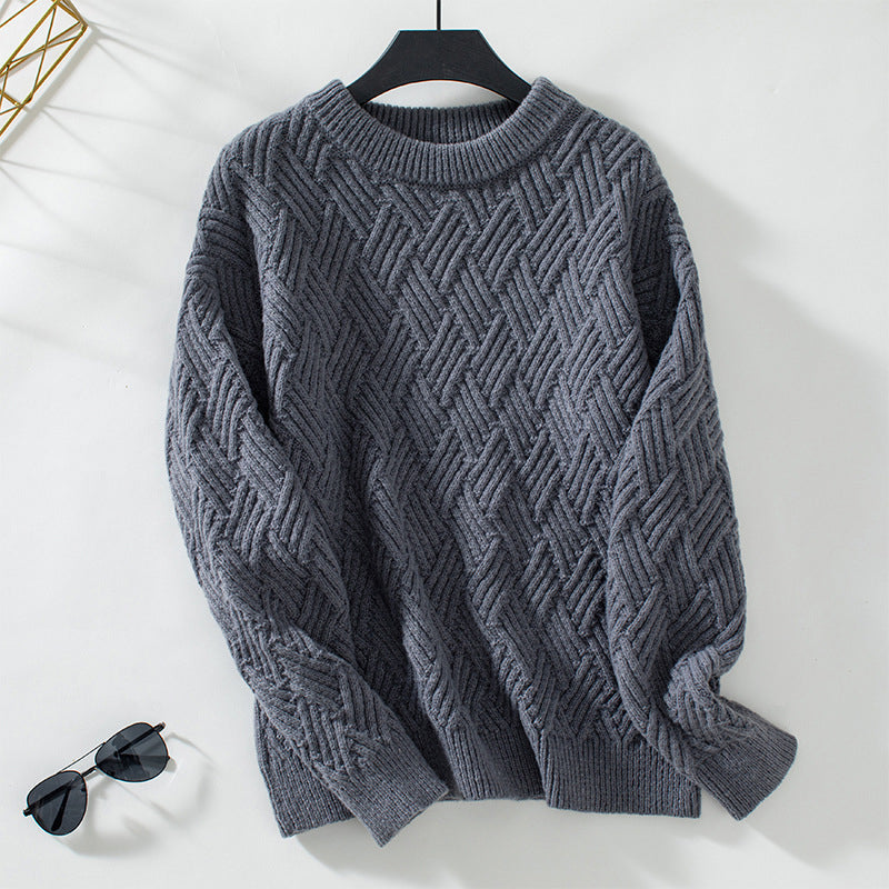 ModeGeist | Einfarbiger Pullover Mit Weichem Stoff