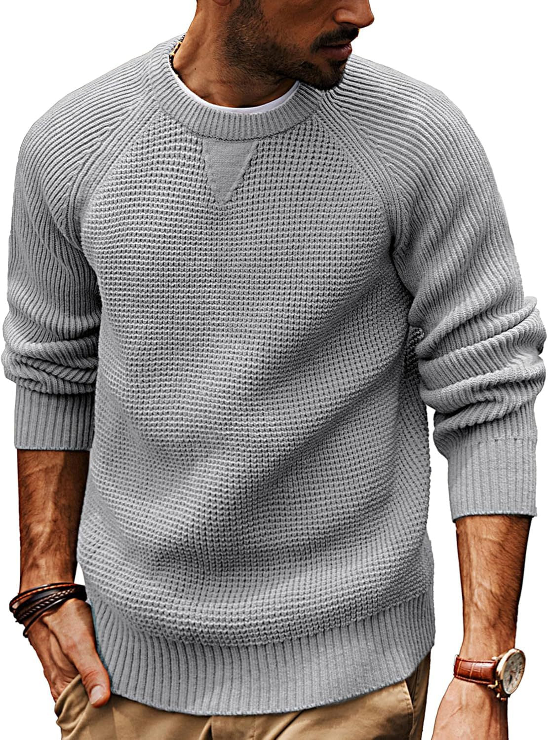 Herren strukturiertes Pullover mit lässigem Schnitt ModeGeist