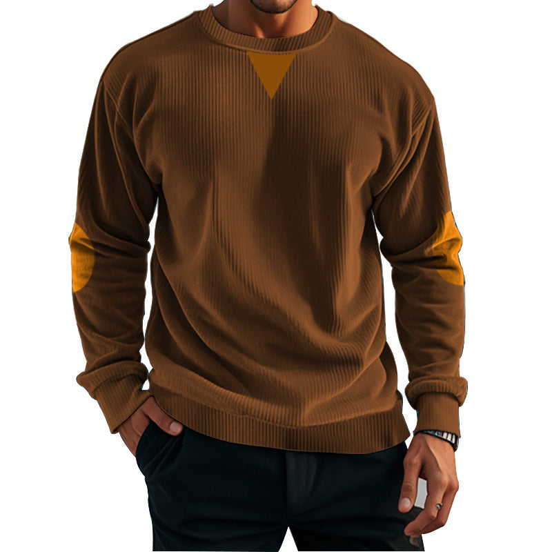 Herren komfortabler Fleece-Pullover mit Struktur ModeGeist