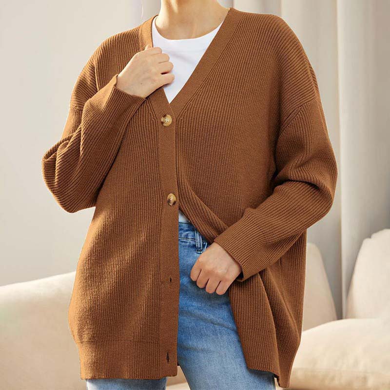 ModeGeist | Klassische Strick-Strickjacke für Alltag